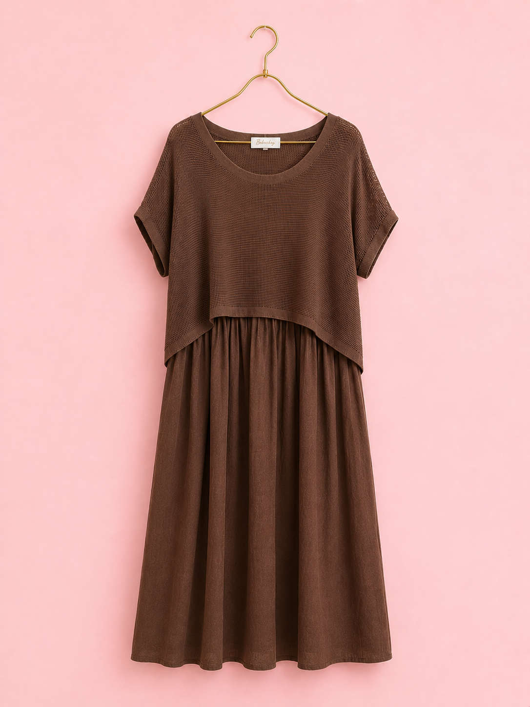 VESTIDO TRÓPICO CHOCOLATE