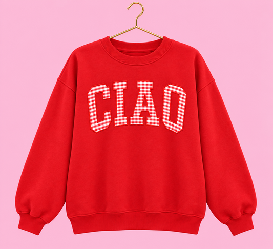SUDADERA CIAO ROJA
