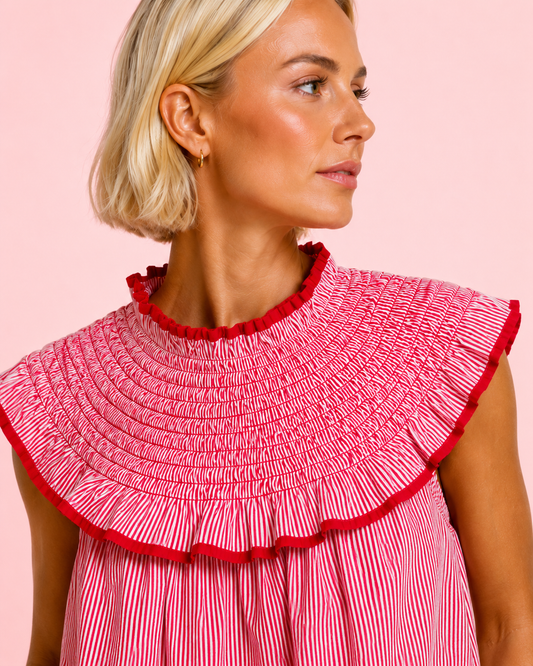 BLUSA AMARETO ROJA