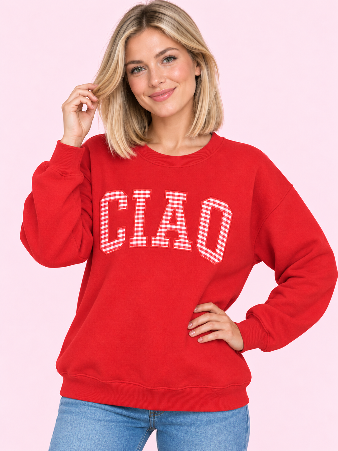 SUDADERA CIAO ROJA