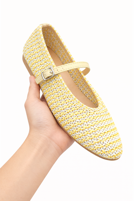 MANOLETINA CROCHET YELLOW