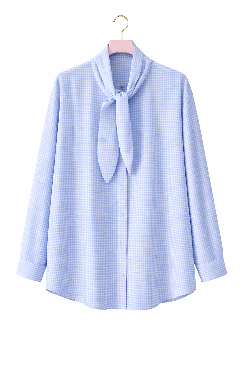 CAMISA VICHY CELESTE