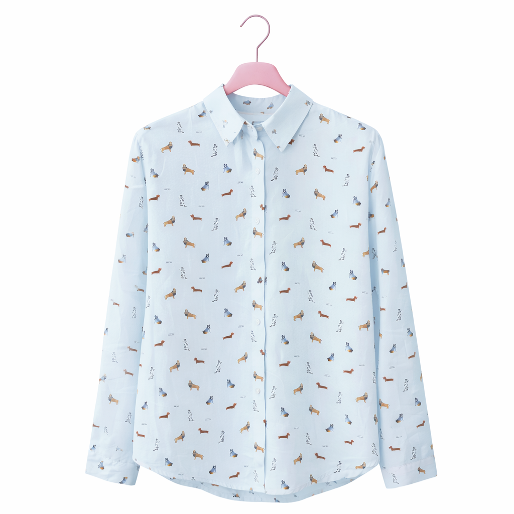 CAMISA SALCHICHA CELESTE