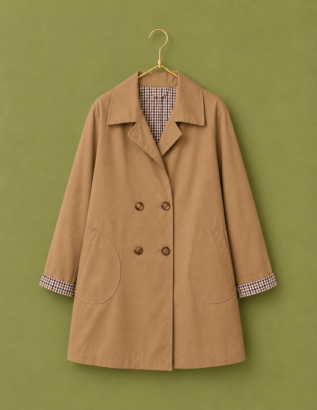 GABARDINA VICHY CAMEL