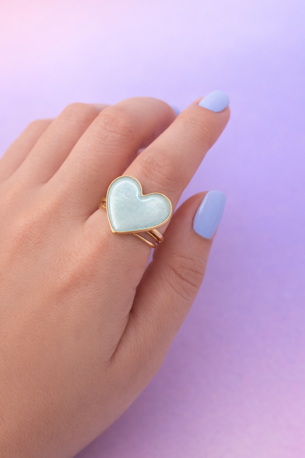 ANILLO CUORE PASTEL