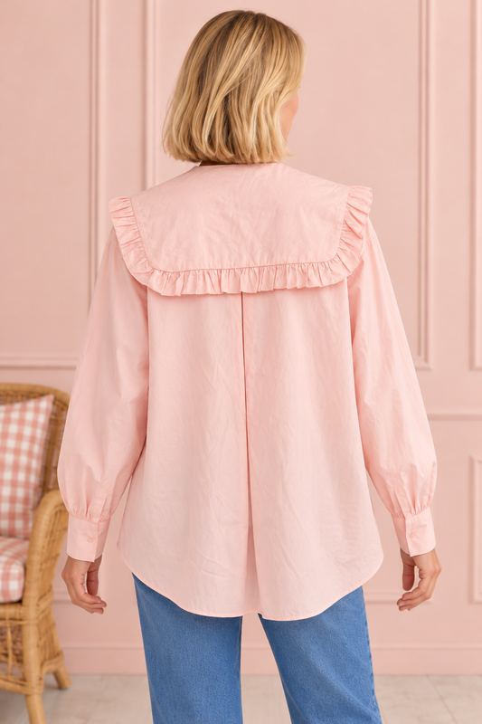 CAMISA CUELLO BABY ROSA