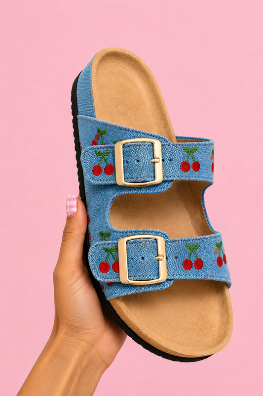 SANDALIA CHERRY DENIM