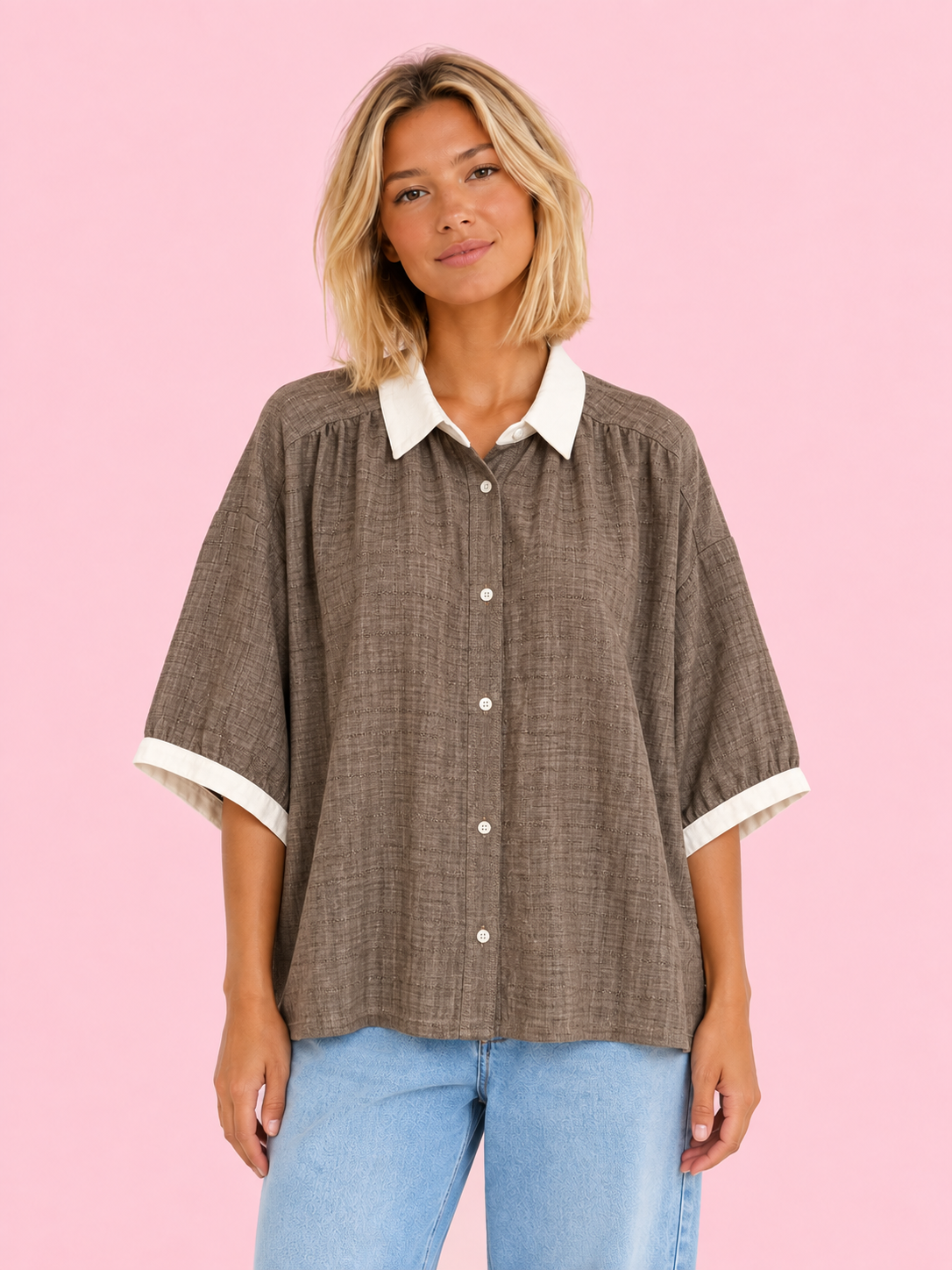 CAMISA CAYETANA BROWN