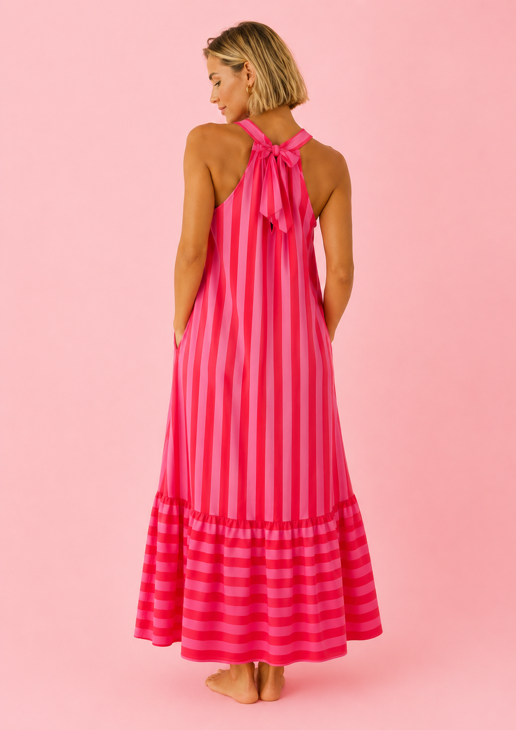 VESTIDO NUBE ROJO&ROSA