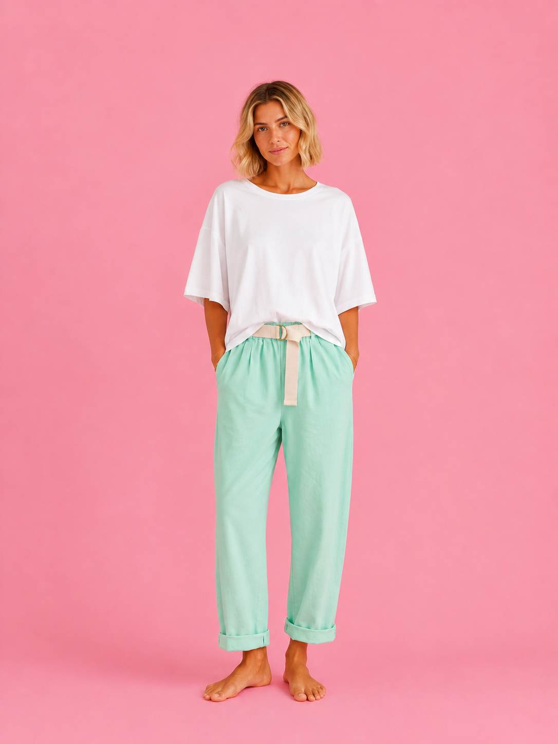 PANTALON FLAFY AGUA MARINA