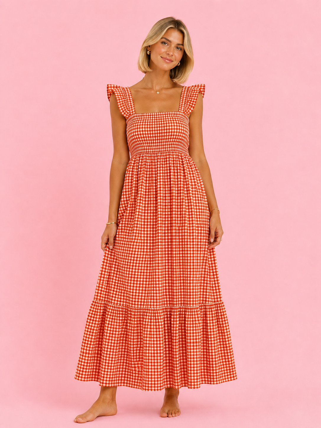 VESTIDO LORETO TEJA