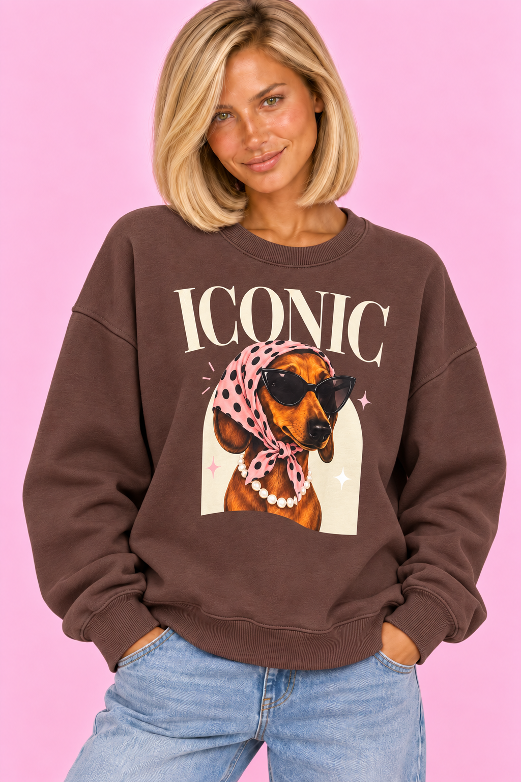 SUDADERA ICONIC BROWN