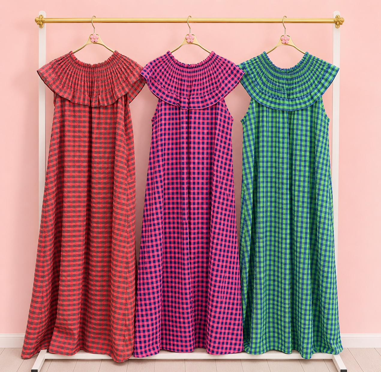 VESTIDO AMARETO VICHY PURPLE