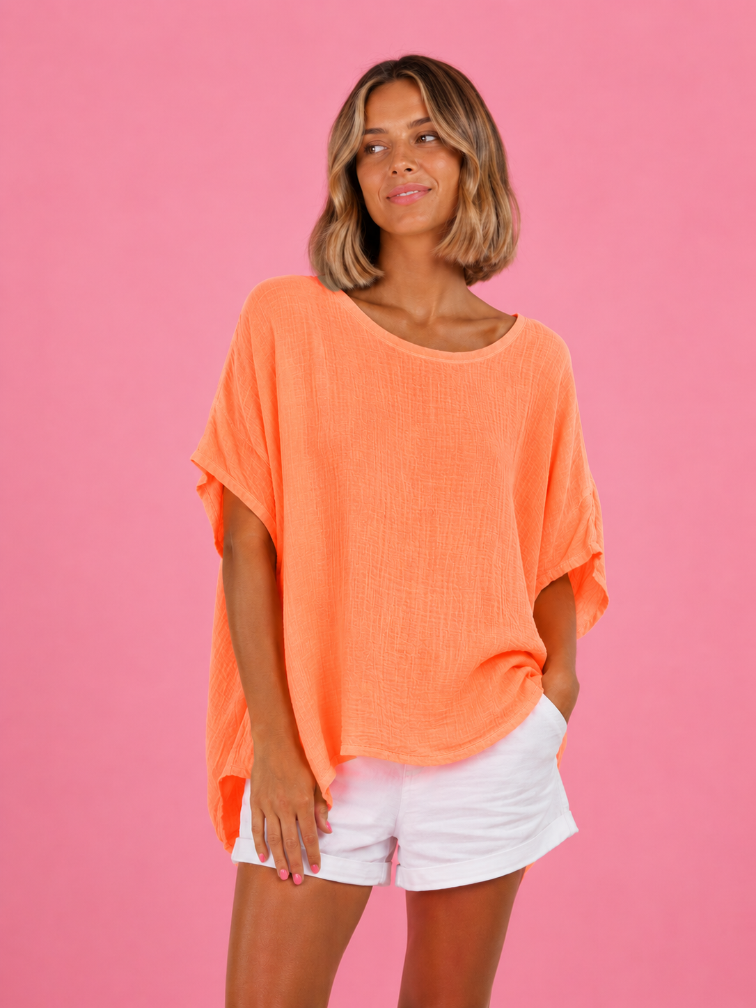 BLUSA BAMBULA NARANJA FLUOR