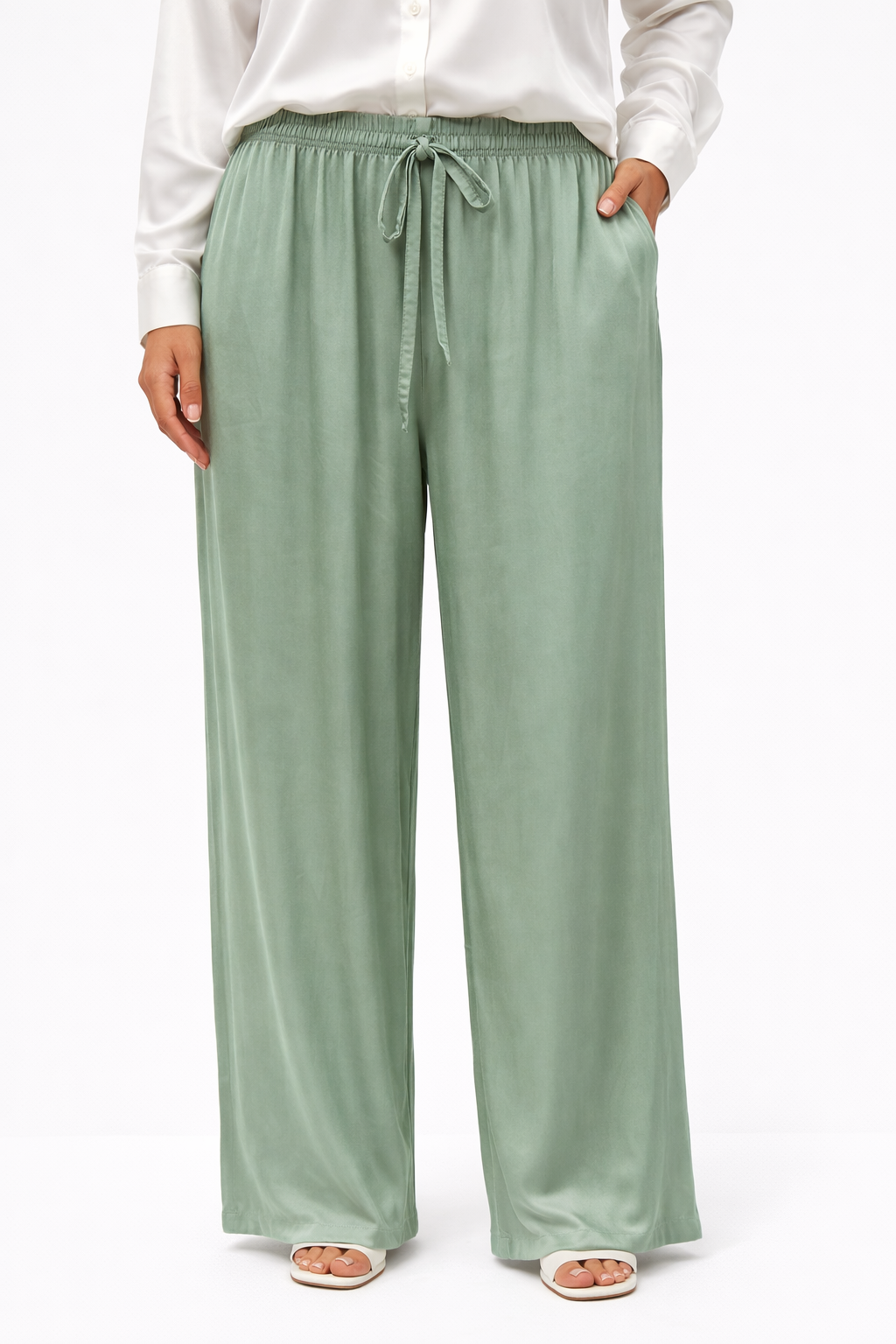 PANTALON SATEN BASICO KAKI