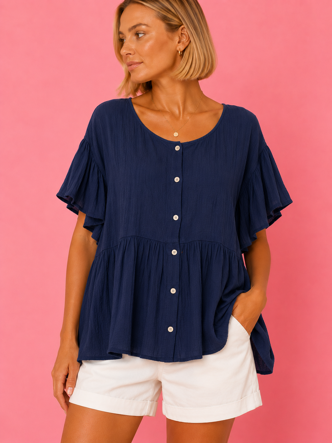 BLUSA FORMENTERA MARINO