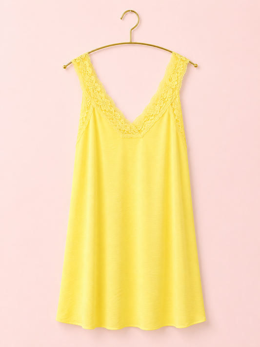 BLUSA LENCERA AMARILLA