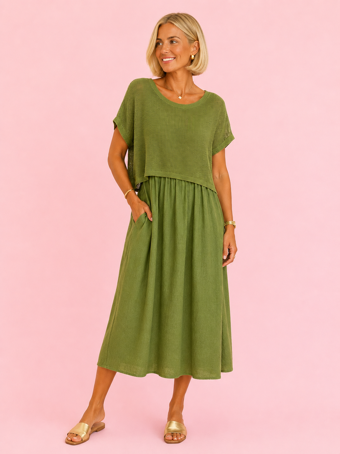 VESTIDO TRÓPICO VERDE