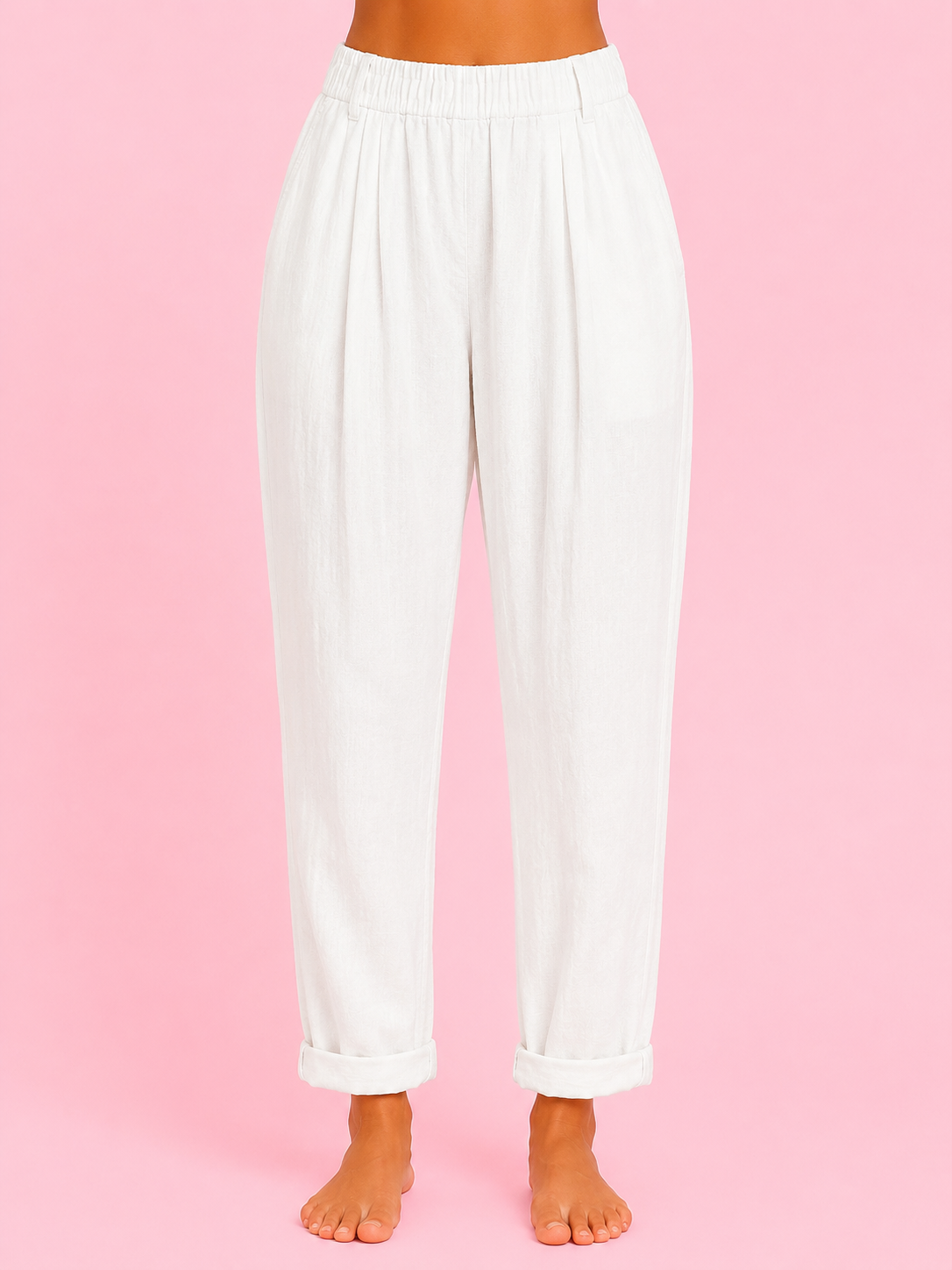 PANTALON LINO BLANCO