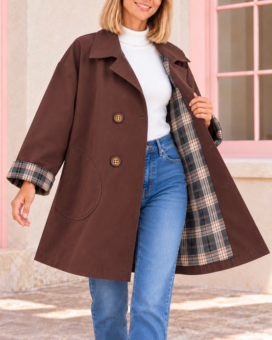 GABARDINA TARTAN BROWN