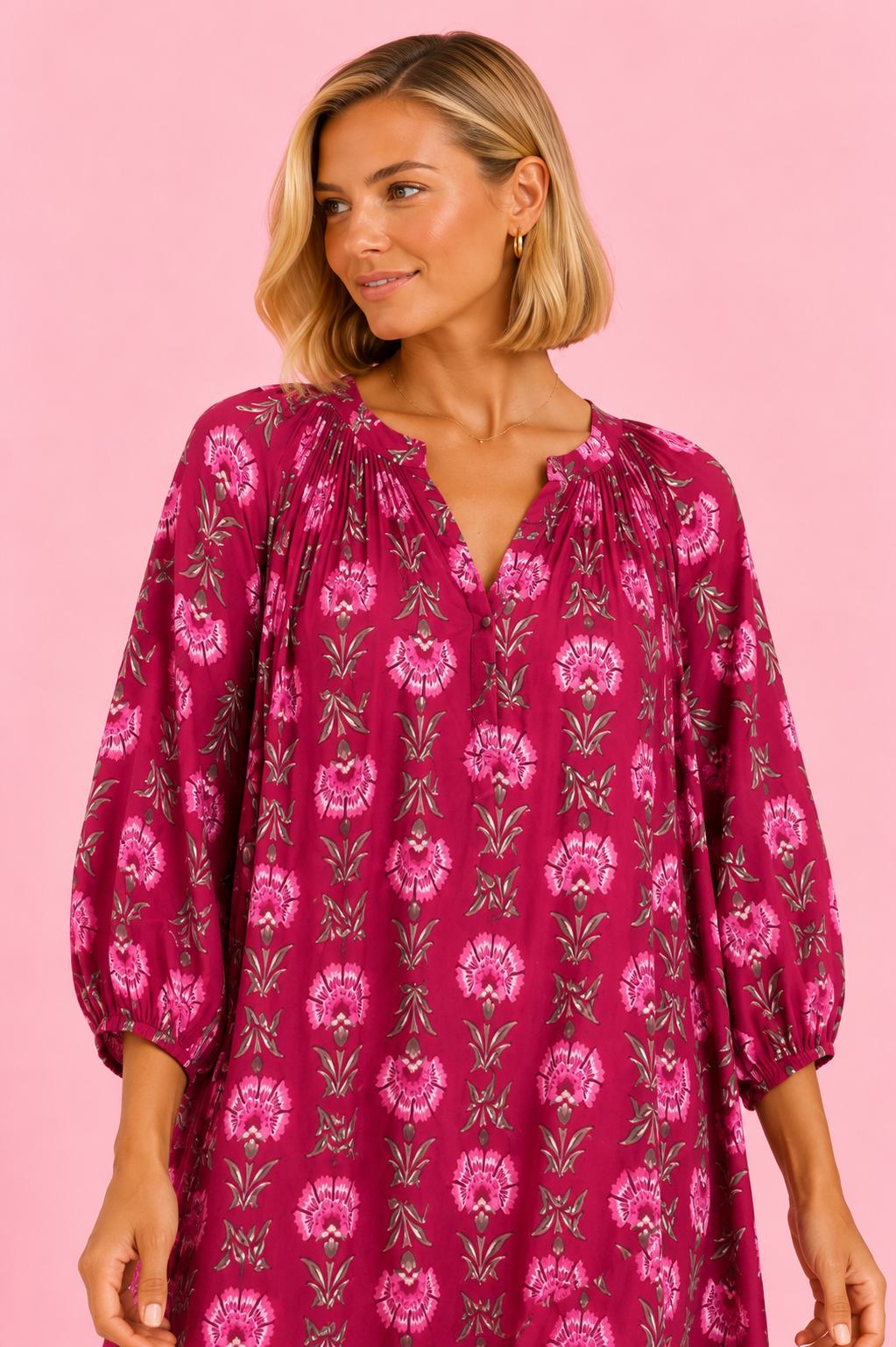 VESTIDO AMAPOLINA FRAMBUESA
