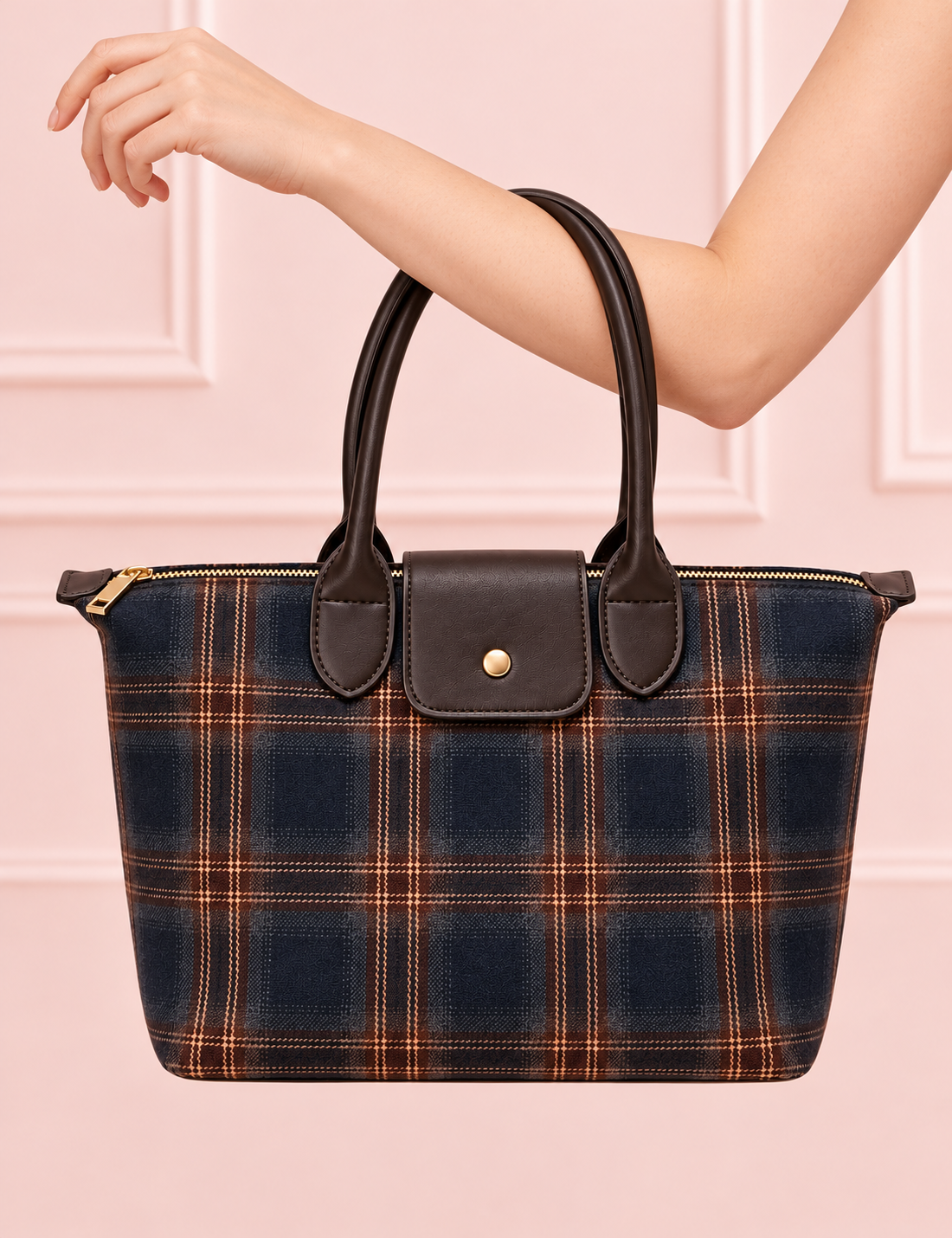 BOLSO SCOTTY TARTAN BLUE