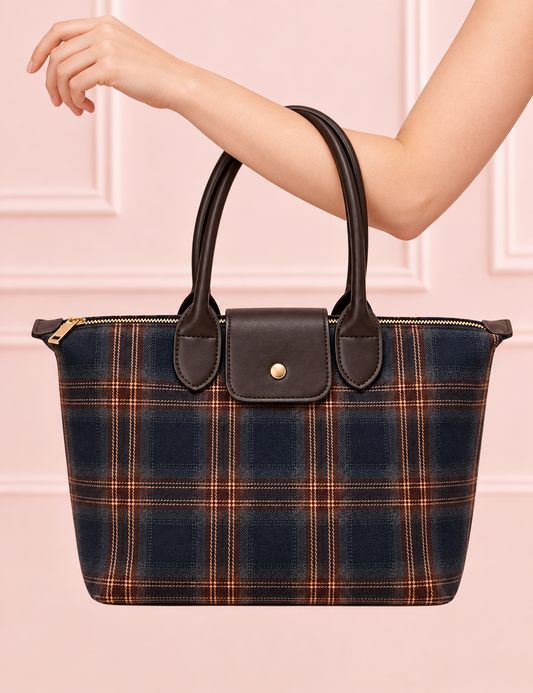 BOLSO SCOTTY TARTAN BLUE