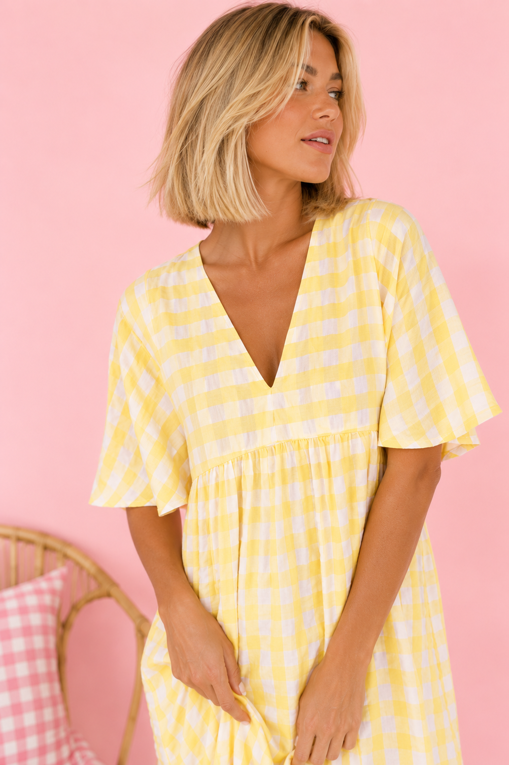 VESTIDO ALLEGRA AMARILLO PASTEL