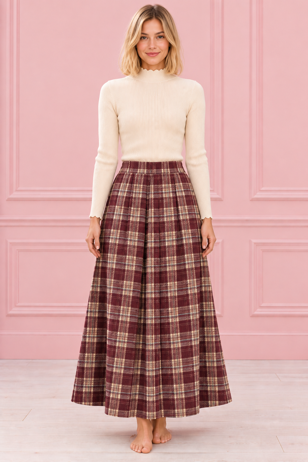 FALDA FIONA BURDEOS