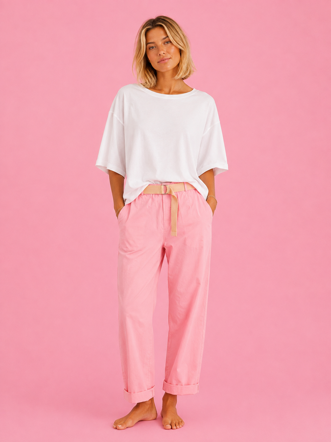 PANTALON FLAFY ROSA