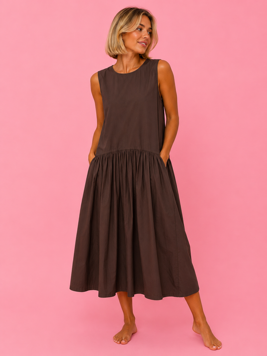 VESTIDO LEONORA CHOCOLATE