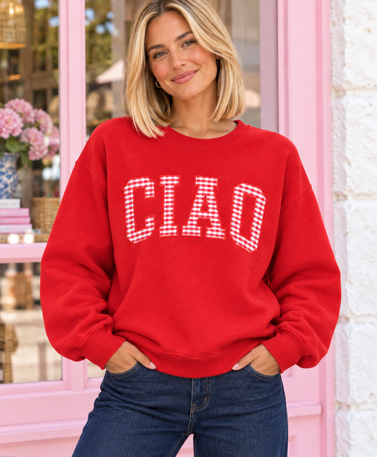 SUDADERA CIAO ROJA