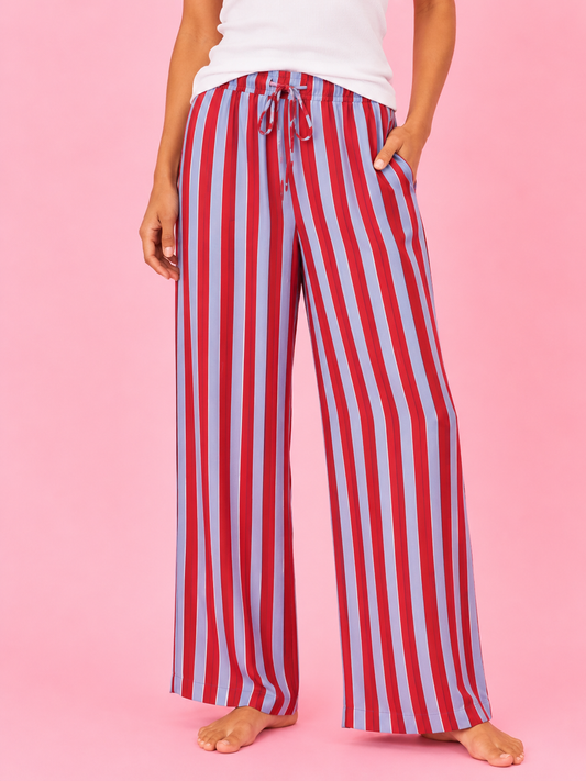 PANTALON BOOMER BLUE&RED
