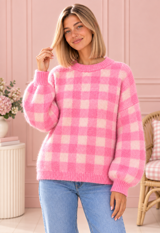 SUETER VICHY ROSA