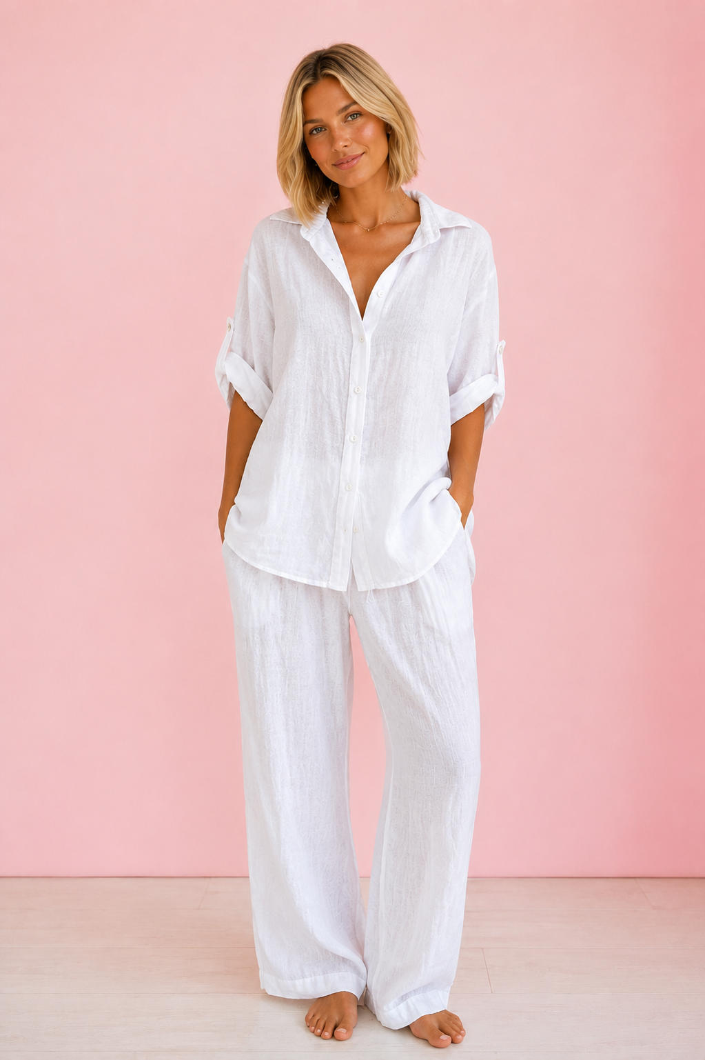 CONJUNTO LINO BLANCO