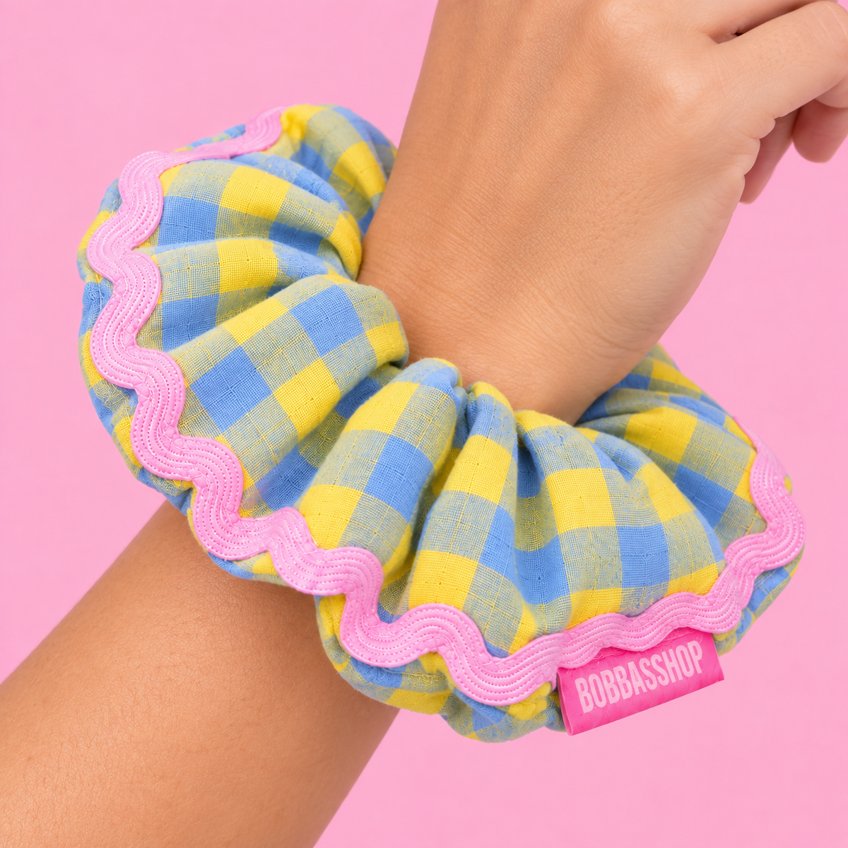 SCRUNCHIE VICHY LIMONCELLO