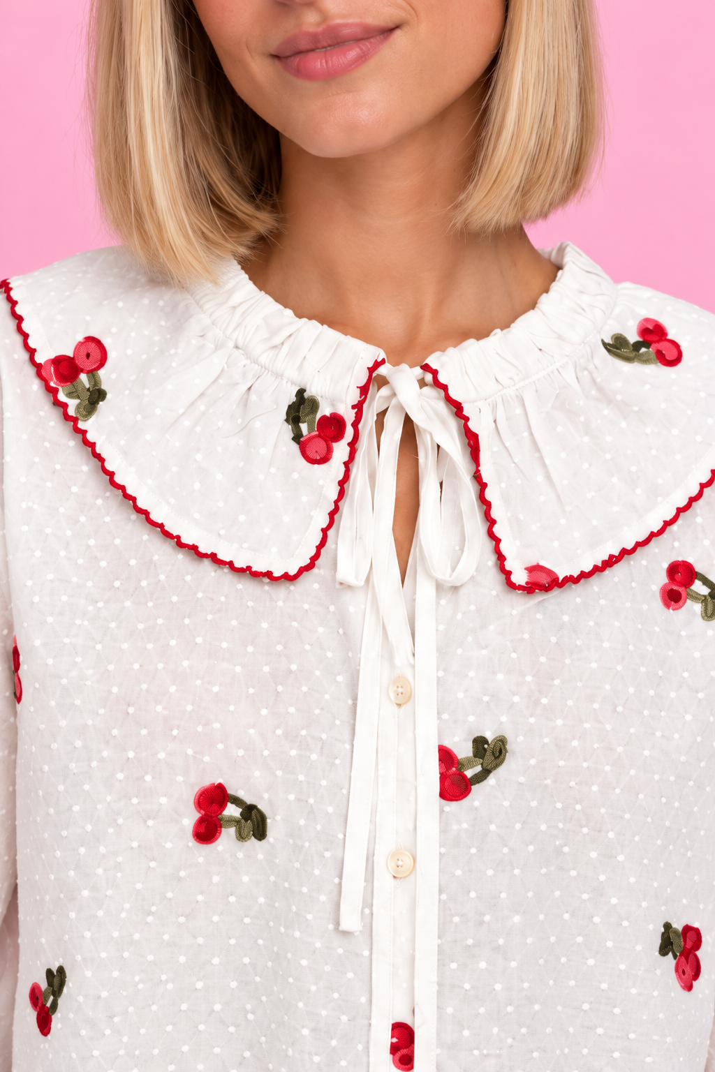 CAMISA CHERRY PLUMETI