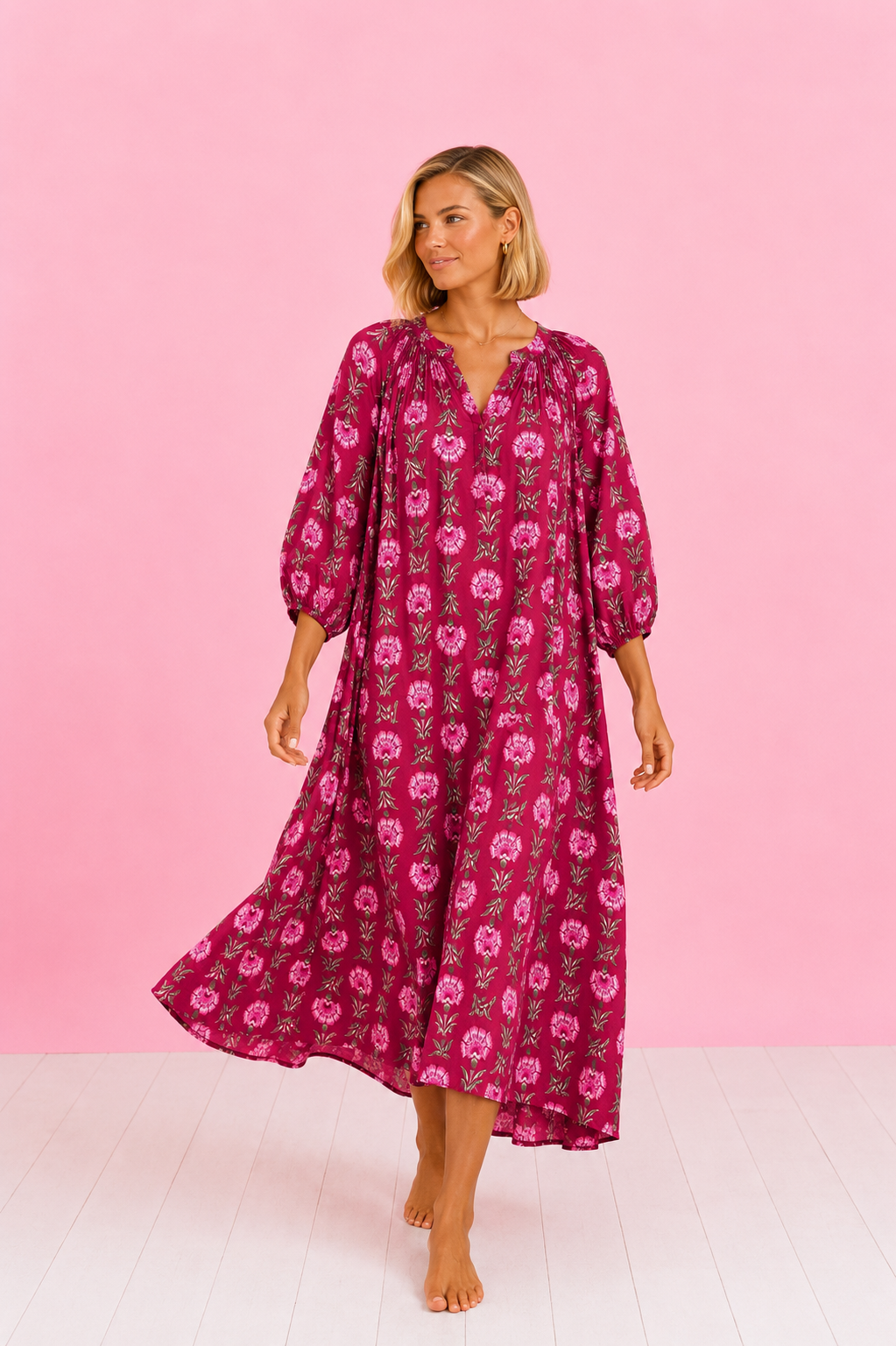 VESTIDO AMAPOLINA FRAMBUESA