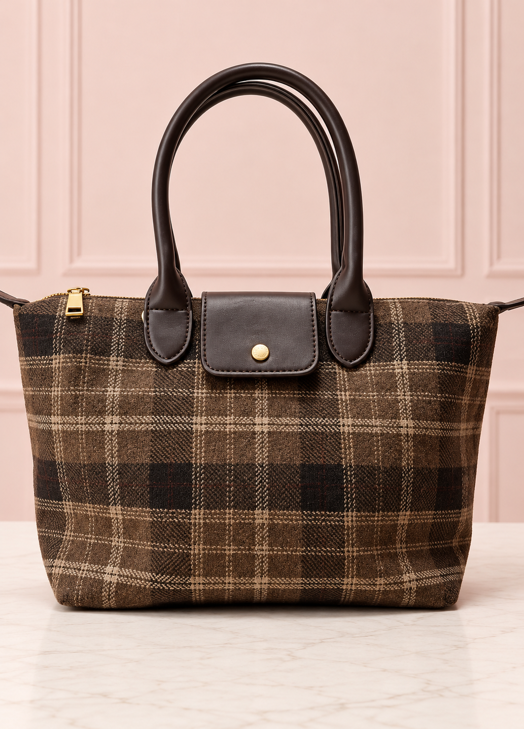 BOLSO SCOTTY TARTAN BROWN