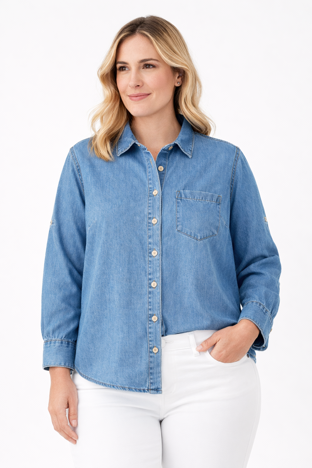 CAMISA DENIM BÁSICA