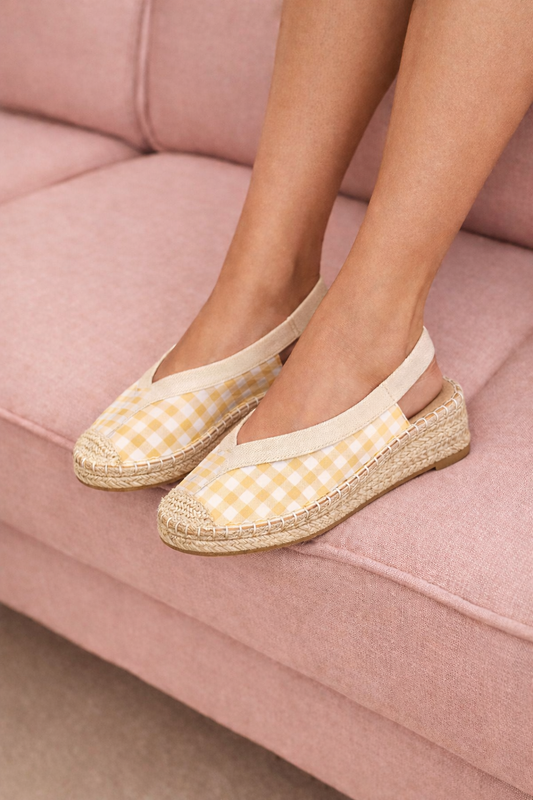 ESPARTEÑA VICHY AMARILLA