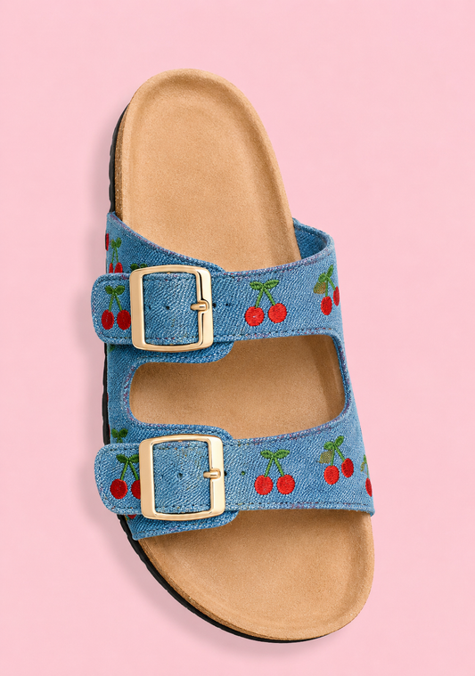 SANDALIA CHERRY DENIM