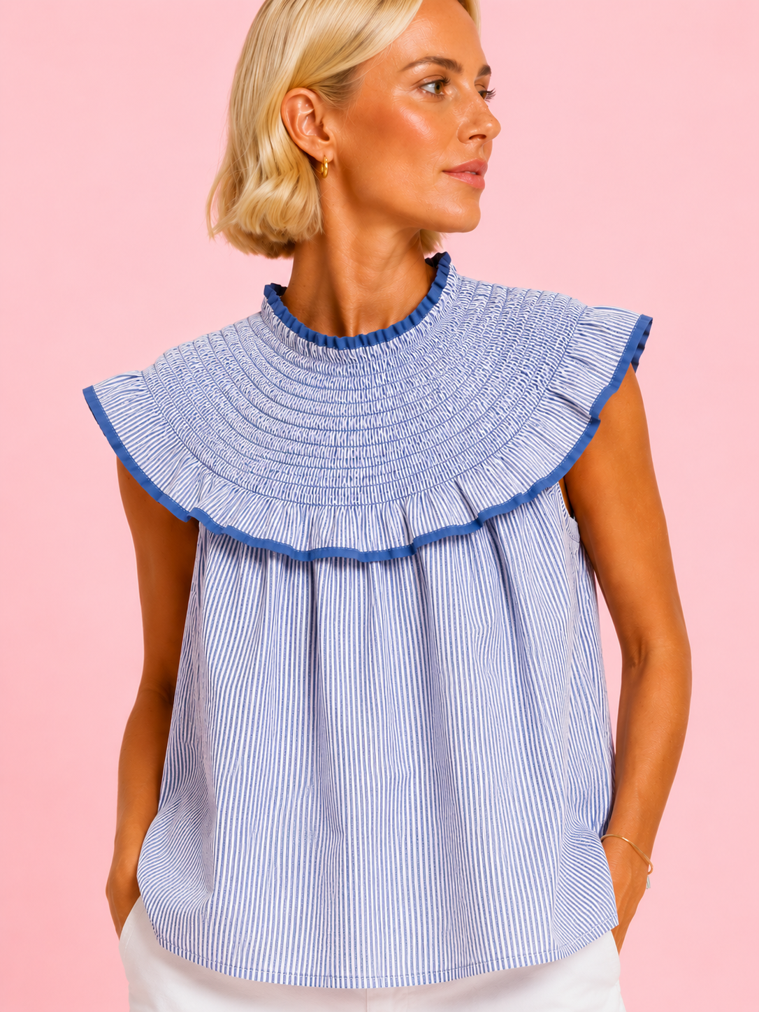 BLUSA AMARETO AZUL