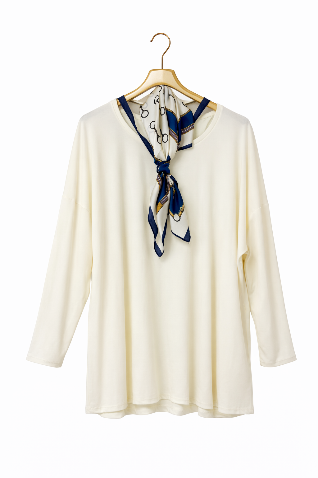 CAMISETA CON PAÑUELO LICRA BLANCA