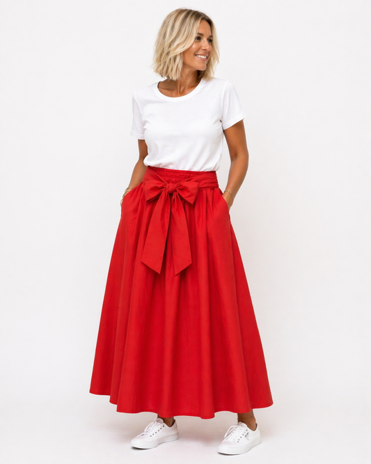 FALDA LAZO ROJA