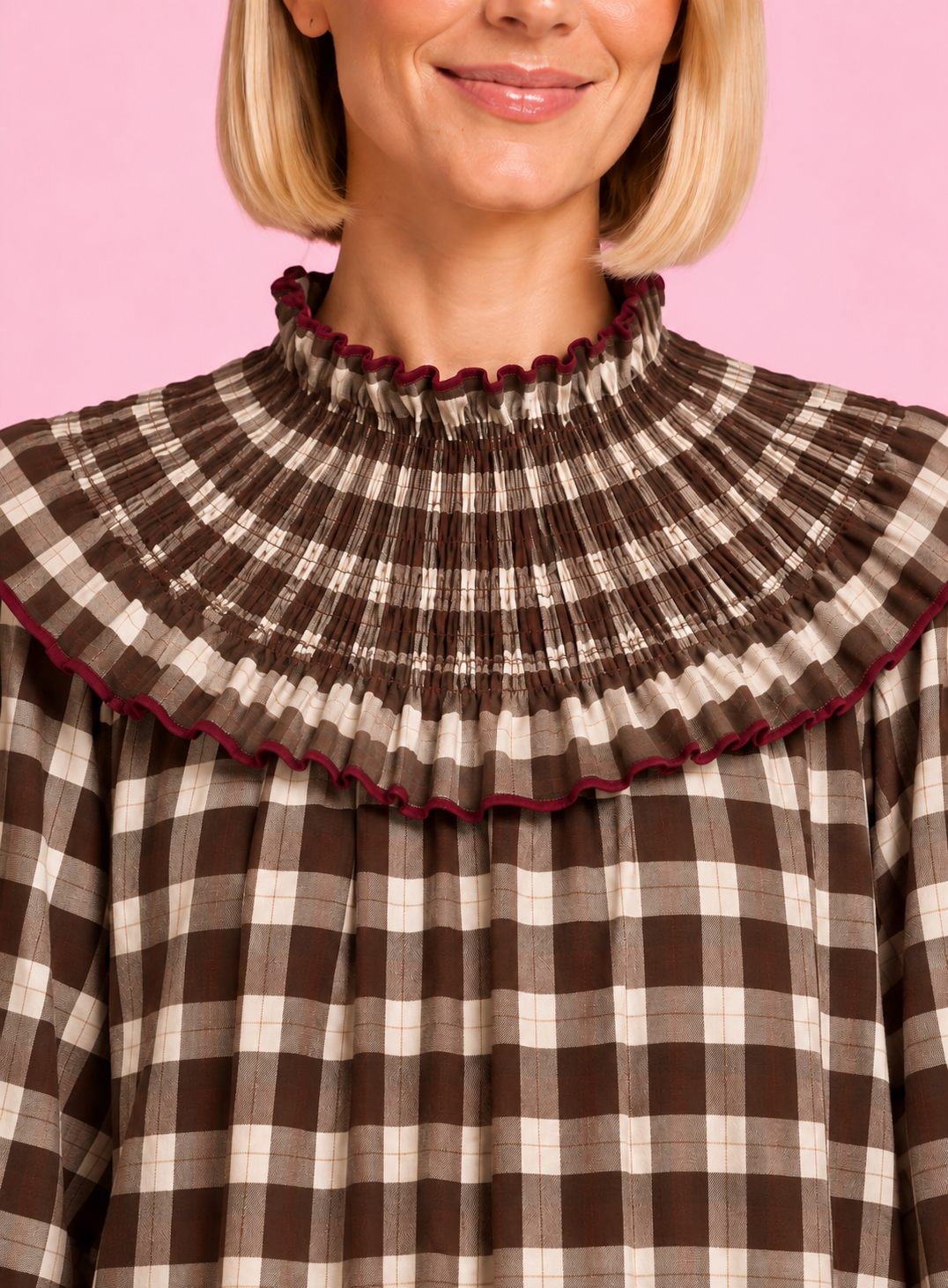 VESTIDO AMARETO CHERRY BROWN