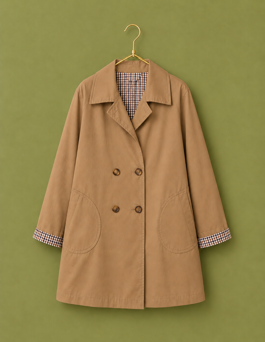 GABARDINA VICHY CAMEL