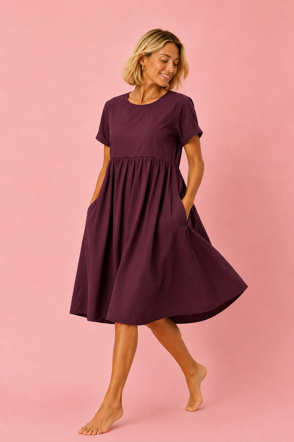 VESTIDO LEONOR CIRUELA