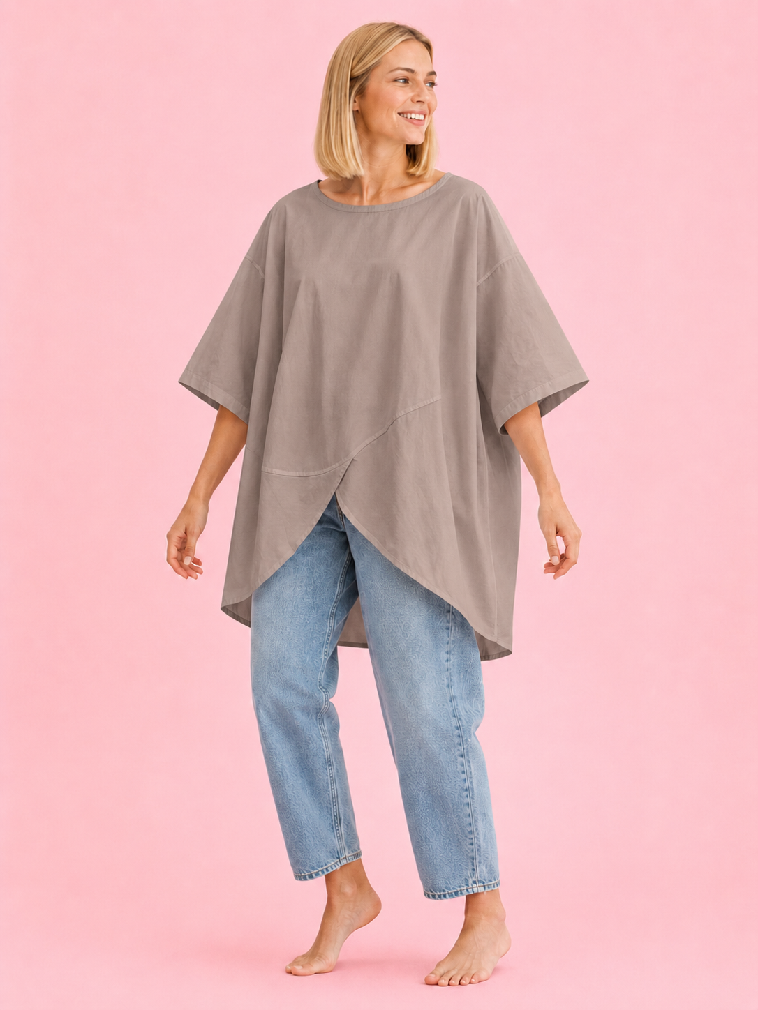 MAXI BLUSON POPELIN TOPO