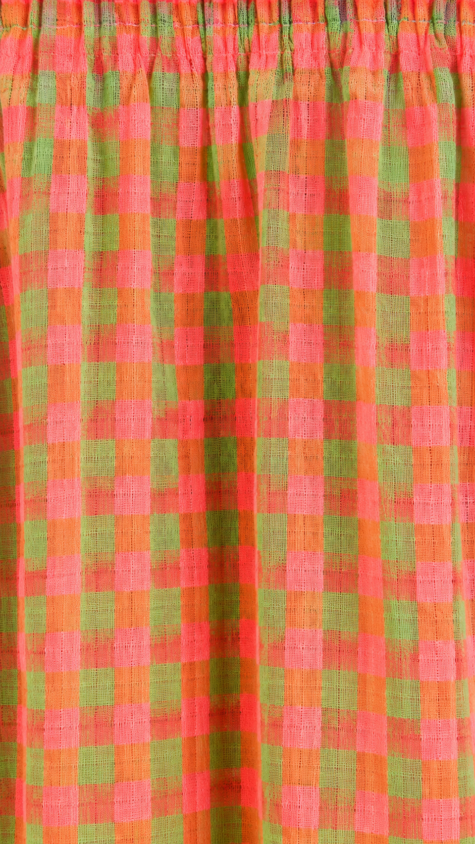 BLUSON VICHY FLUOR GREEN&PINK